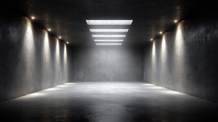 Poster - Concrete Wall Texture in Studio with Balanced Light for Unique Photography and Background Projects