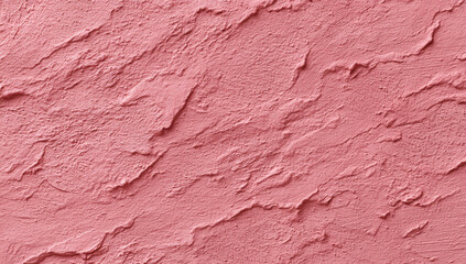 Poster - Textured pink wall surface with rough finish, creating warm and inviting atmosphere. subtle variations color and depth add