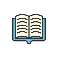 Poster - Open Book Illustration For Education Or Knowledge Concepts Design