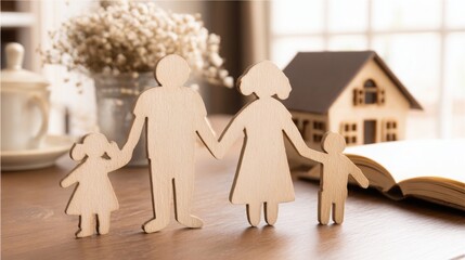 Poster - ai-determined conceptual visualization of household financial resilience rating icon indicating econ