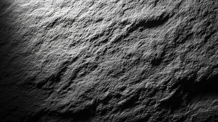 Poster - Monochrome Texture of a Rough Stone Surface for High Fashion and Artistic Concepts