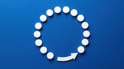 Poster - ai-modeled inflation feedback loop icon concept detecting potential impacts on economic stability an