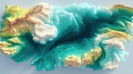 Poster - detailed ai-powered inflation drift map icon concept for visualizing economic trends and market dyna