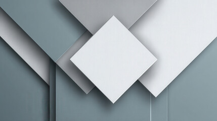 Poster - Simple Geometric Corporate Background in Gray and Blue for Modern Business Presentations and Designs