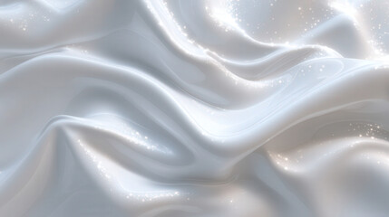 Poster - Smooth Porcelain Texture with Subtle Light Reflections and Gentle Waves for Elegant Backgrounds and Design Projects