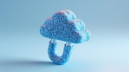 Poster - innovative cloud-based dynamic fiscal shock absorber tool icon concept for financial stability and e
