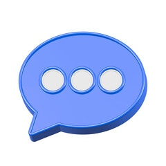 Poster - chat bubble 3d rendering 