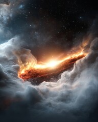 cosmic energy stream in starry nebula space nebula universe cosmos astronomy galaxy stars cosmic dus