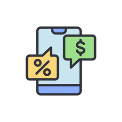 Poster - Mobile Financial Transactions Depicting Offers And Investment Decisions