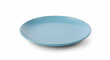© suwannee - plate,  dish,  empty, Empty Light Blue Plate on White Background