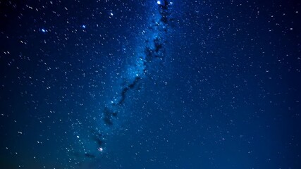Brilliant spectacle of glittering stars in a deep blue night sky for astronomical exploration and scientific stargazing inspiration.