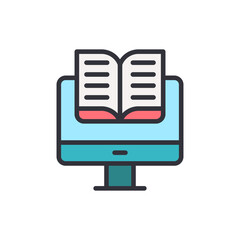 Poster - Online Learning And Digital Reading Concept For Education Resource