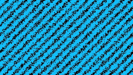 Poster - Abstract diagonal textured pattern in black against a vibrant blue background creating a visual design
