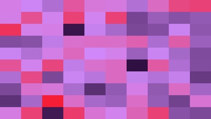 Poster - Abstract pixelated background with shades of purple and pink in a geometric mosaic grid perfect for digital designs
