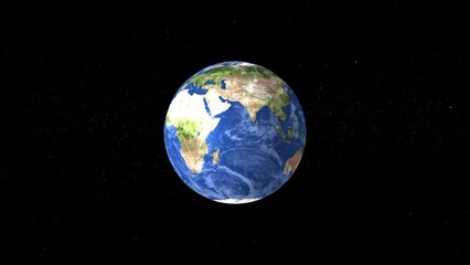 Poster - A stunning depiction of earth our home planet suspended in the vast cosmic realm showcasing continents and oceans