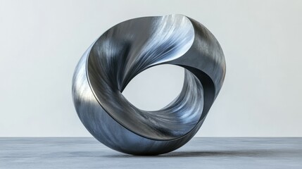 Poster - 3D render of a modern abstract sculpture