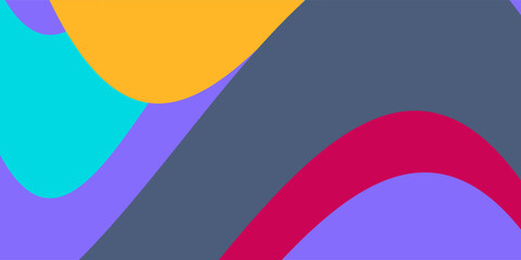 Poster - Abstract colorful gradient background. Fluid shapes composition. Vector illustration
