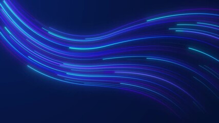 Fototapete - Big data moving at high speed, representing real-time data transfer in crowd computing, reflects the power of digital technology to handle big data, driving business, innovation and the future
