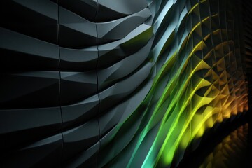 Wall Mural - 3d led panel icon with a progressive light strip effect, seamlessly shifting across the panel.