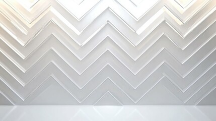Poster - Reverse zigzag light pattern set against a business tactical theme on white background
