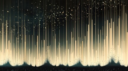 Leinwandbilder - Minimal grainy ombre background with vertical gradient from cream beige to jet black, featuring subtle pastel green noise particles