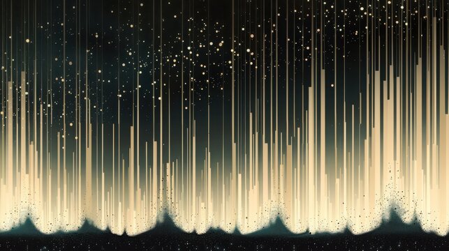 Minimal grainy ombre background with vertical gradient from cream beige to jet black, featuring subtle pastel green noise particles