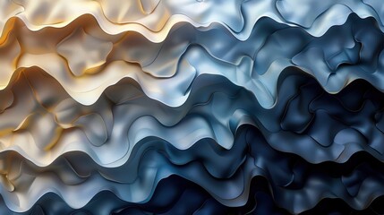 Leinwandbilder - Textured noise background with organic gradient flow, blending muted beige into matte black with occasional pastel blue interruptions in the grain pattern