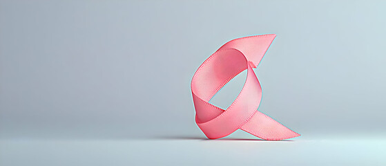 Poster - Abstract Pink Ribbon Design