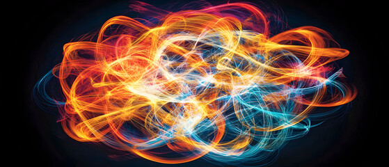 Poster - Abstract Colorful Energy Explosion Design
