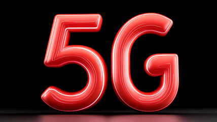 Poster - Bold and vibrant representation of 5G technology, showcasing its significance modern