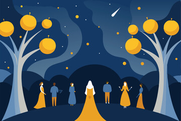 night sky with stars