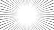 ©  Mercer - Black-and-white concentrated line background. Japanese manga-like concentrated line background. Light like sunlight.
