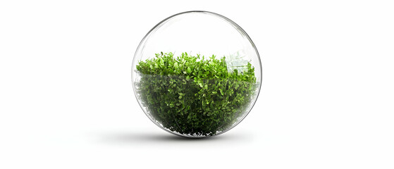 Poster - Green Plant In Glass Sphere