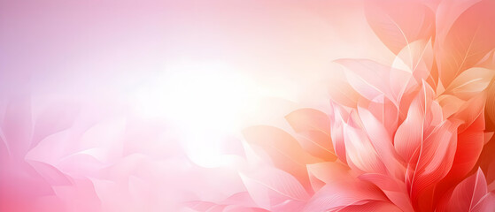 Poster - Soft Pink Floral Background Design