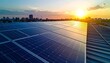 © Ariep - Urban Solar Power: A City's Sunset Embrace of Renewable Energy