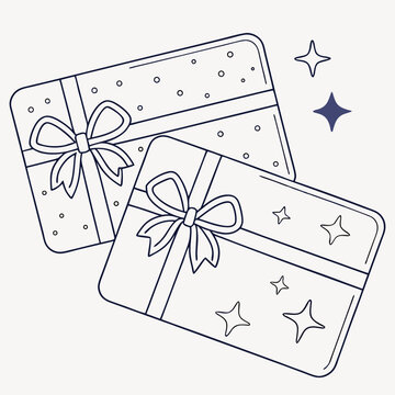 gift card design vector white background
