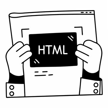 HTML tag design vector white background