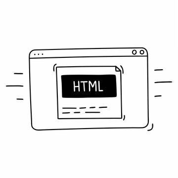 HTML tag design vector white background
