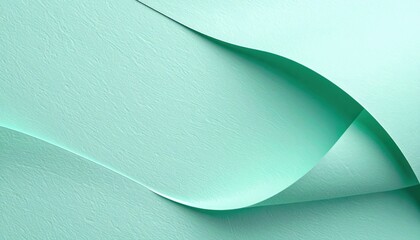 Poster - Elegant paper waves studio background abstract texture soft lighting close-up perspective minimalist design