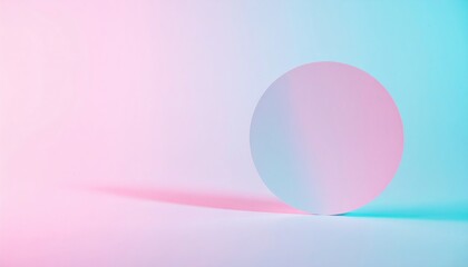 Poster - Minimalist circle composition studio photography abstract close-up light and shadow play