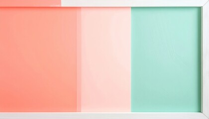 Poster - Contemporary color palette display studio digital art minimalist aesthetic creative inspiration