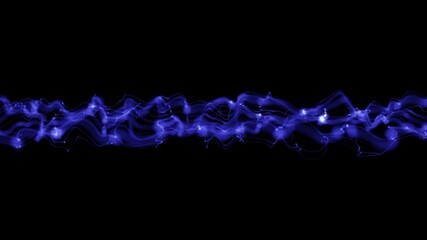 Poster - Blue festive holiday abstract flowing gradient dots and lines wave background. abstract wave background with neon texture effect, vibrant glowing lines