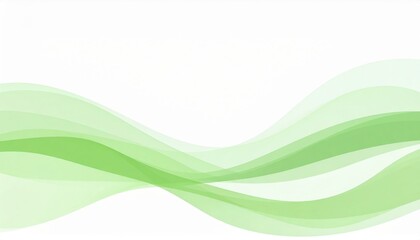 Poster - Dynamic green wave patterns abstract design digital art minimalist environment creative concept