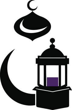 Zakat Charity Silhouette Vector Collection – Islamic Donation & Giving Icons, Crescent, Coins, Hands, Boxes & More in Clean Silhouette Style