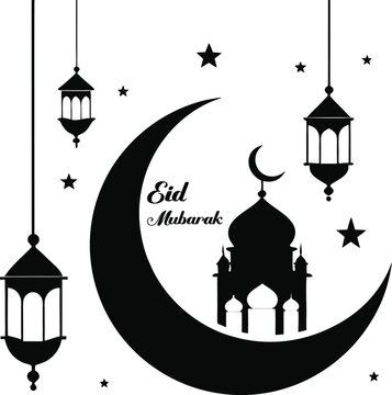 Zakat Charity Silhouette Vector Collection – Islamic Donation & Giving Icons, Crescent, Coins, Hands, Boxes & More in Clean Silhouette Style