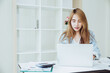© Quality Stock Arts - young office asian businesswomen working in the business office desk on laptop computer