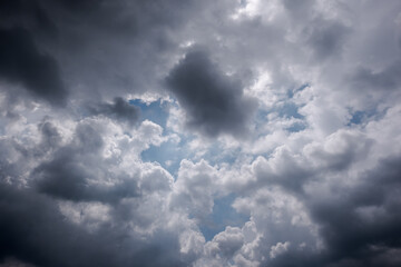 Wall Mural - dark storm clouds with background,dark clouds before a thunder-storm.