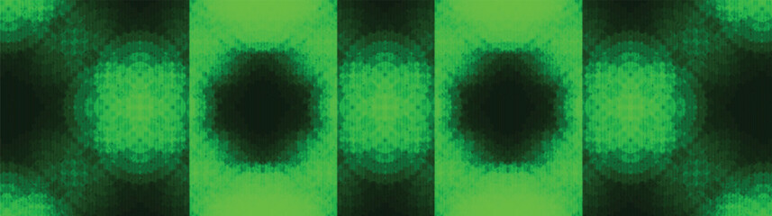 Fototapete - Panorama Green Light Technology Background,Digital and Connection Concept design,Vector illustration.