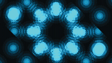 Fototapete - Blue Dot Light Technology Background,comic and Motion concept design,vector.
