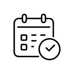 Poster - Scheduled appointment icon, for website design